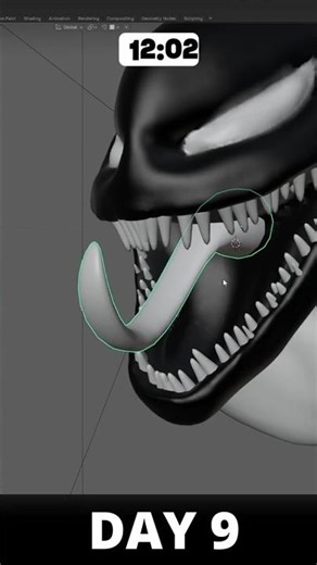 creating Venom in 3D quickly..!