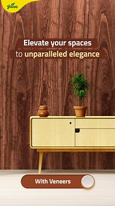 Timeless decor that uplifts your home! Adorn your spaces with majestic WoodCrrests Veneers from #Greenply #GreenplyPlywood #HomeDecor #InteriorDesign | Greenply Plywood