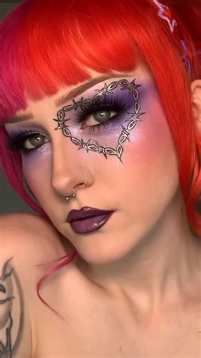 Makeup A Murder, INC ™ on Instagram: "tough luv 💜⛓️ let’s start off february with a good old anti valentine’s day look ⛓️‍💥 @maddys.makeup using Death Metals Palette for the perfect SHEEN ✨🖤 SAVE $$ with codename MADDY At checkout 💄🔎 inspired by @_queenofthedamned_666 ✨ _____________________________ PRODUCTS: @beautybay midnight palette @makeupamurder death metals palette (code MADDY) @mehronmakeup paradise paints palette #makeupamurder #makeup #altmakeup #makeuptutorial #makeupvideos"
