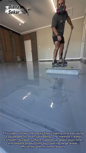 Epoxy Floor Coating Application | Smooth and Durable Garage Finish