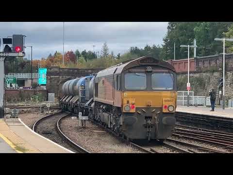 Class 66 colas n network rail RHTT Railhead Treatment Train 7th October 2025 Sheffield
