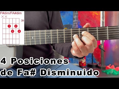 4 formas de tocar el acorde de Fa# Disminuido(acorde esenciales)