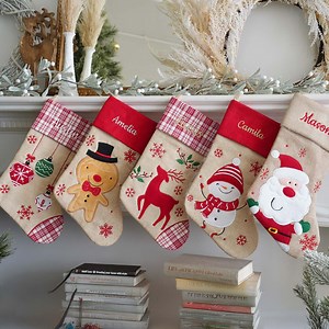2025 Personalized Christmas Stockings, Custom Embroidered Stockings With Names, Family Holiday Stockings, Festive Decor, Snowman, Reindeer - Etsy