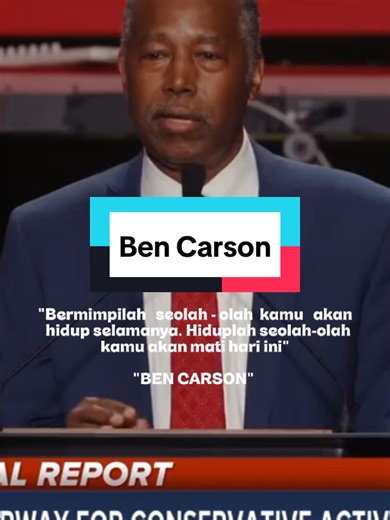 Benjamin Solomon Carson Sr. Merupakan seorang ahli bedah saraf, penulis, dan politikus Amerika Serikat yang saat ini menjabat sebagai Menteri Perumahan dan Pengembangan Kota Amerika Serikat, di bawah Pemerintahan Trump. Lahir 18 September 1951, di Detroit, Michigan, dan alumnus dari Universitas Yale serta Universitas Michigan, Carson telah menulis banyak buku tentang karier medis dan pendirian politiknya. Pada 2 Maret 2017, Carson disetujui oleh Senat Amerika Serikat untuk menjadi Menteri Peruma