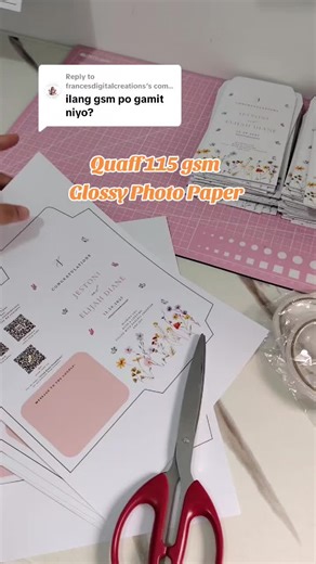 Quaff Brand 115 GSM Glossy Photo Paper for Printing