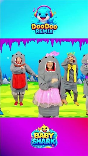 [ 1 MINUTE LOOP ] Baby Shark Sing Along Remix 🎶 || Nursery Rhymes & Fun Sounds | DooDooRemix Kids TV