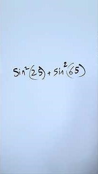 Evaluate Trigonometric without a Calculator