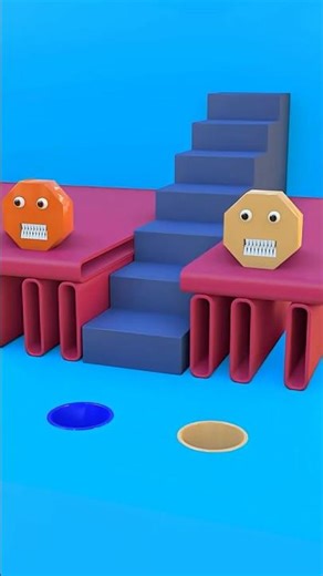 Funny Color Match Challenge! 🌈 | Learn Colors with 3D Shapes & Monsters Animation