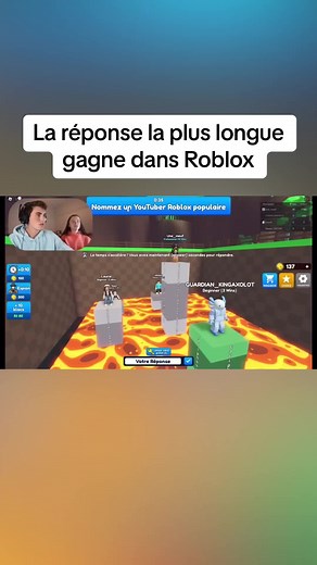 La réponse la plus longue gagne dans Roblox. #willibed #quebec #fyp