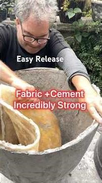 Make 200 +Concrete Planters inexpensively using a silicone bag Mould. $$$