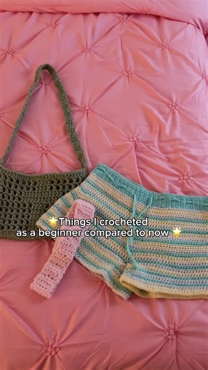 Beginner vs Now : Crochet Edition #crochet #viralvideo #beginner crochet