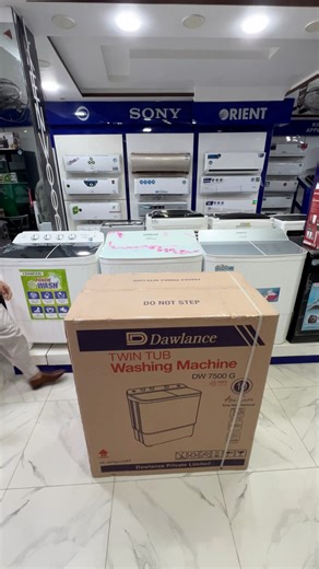Dawlance washing Machine Semi Automatic Mod DW-7500 G Glass Top #dawlance #kenwood | City Electronics Kharian