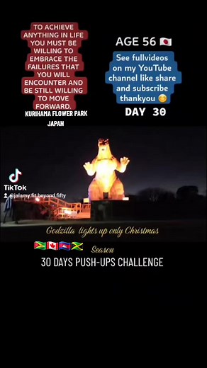 #final#30#days#pushups#challenge#fitnessmotivation#oldschool#bodybuilding#healthyliving#godzilla#nightlife#outdoors#Japan