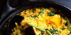 Curried coconut vegetable rice
