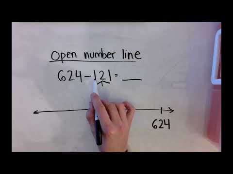 Open Number Line (3 digit subtraction)