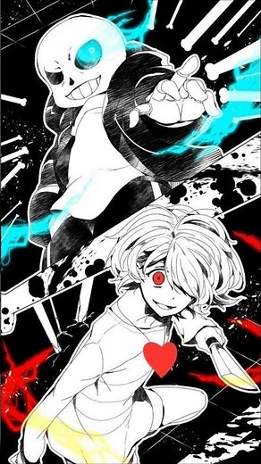 sans vs chara #sans #undertale #edit