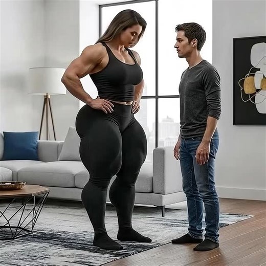 Fbb Growth on Instagram: "On my knees for you? No, darling—you’re bowing to my might! Feel the thrill. More at FBBGrowth.com. What’s your submission fantasy? 😘💋 #FemaleMuscle #BodybuildingLife #FitnessDomination #StrongWomen #PowerPose"