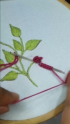 aesthetic flowers embroidery stitching #stitch #flowers #embroidery