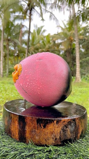 Wait… this doesn’t look real #coconut #oddlysatisfying #fyp