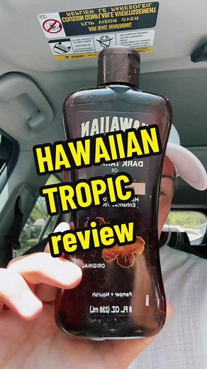 Hawaiian tropic review!! Wait till the end for before and after😜 #tanning #tangirl #tanningroutine #florida #tan #hawaiiantropic #oil #floridacheck @Hawaiian Tropic
