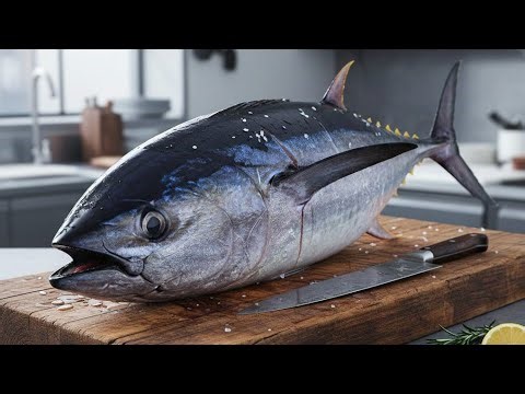 Super fast skills cutting fresh tuna