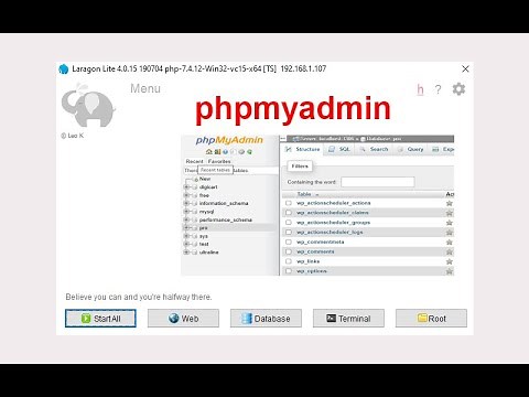 How to install phpmyadmin in Laragon