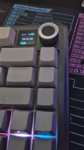 Keyboard with a screen & clock