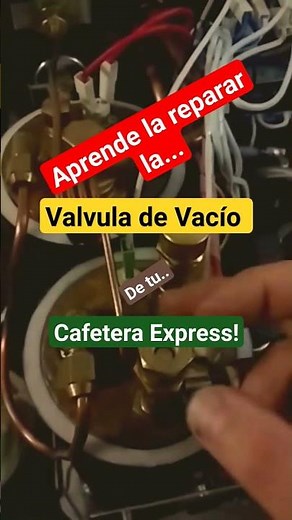 Reparar la cafetera express. La cafetera pierde vapor por la válvula de vacío? Aprende la solución!
