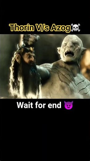 Thorin V/s Azog | The Hobbit:An Unexpected Journey 2012 #shorts​ #thehobbit​ #trending​ #4k