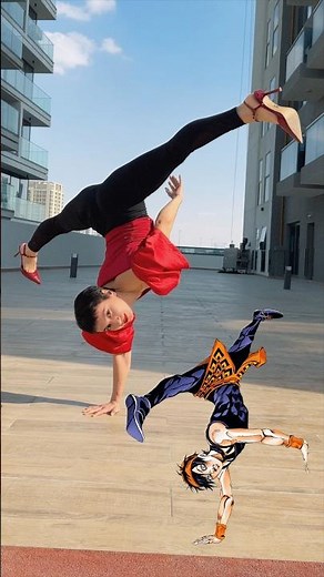 JoJo Pose❤️ #animeart #dilyaabdusalimova #acrobatics #jojo #marvel #jojosbizzareadventure #anime