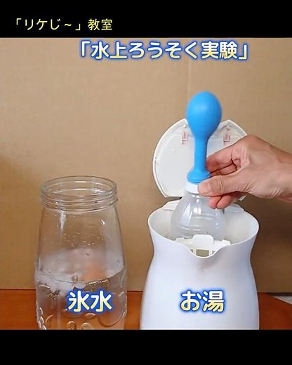 温度と体積の関係が実感で学べる!? 水上ろうそく実験 #理科実験 #シャルルの法則 #実験 #孫が可愛い