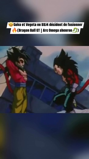 😱🔥Goku et Vegeta fusionnent🤩 #dragonballgt #Vegeta #goku #dbgt #ssj4 #dragonball | Mangas Galaxy