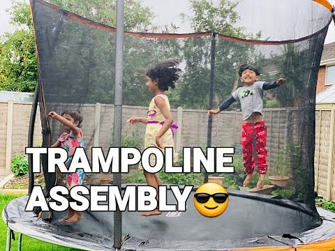 Trampoline 10ft Argos Sportspower Assembly Building Instruction Unboxing How to Assembly Trampoline