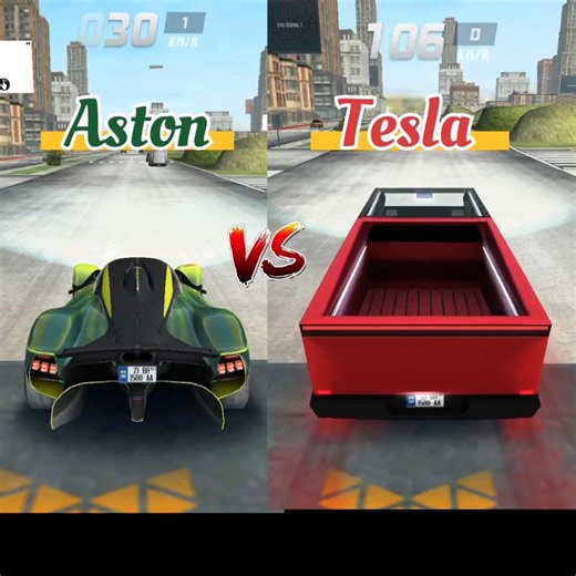 Aston Martin Vs Tesla 💥🤩 || EXTREME CAR DRIVING SIMULATOR || SIMULATOR CAR RACING ||