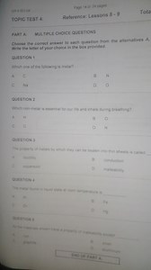 Topic Test 4 - Multiple Choice QuestionsInstructions: Choose ... | Filo