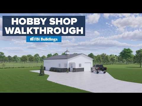 30x40 Pole Barn Hobby Shop Walkthrough