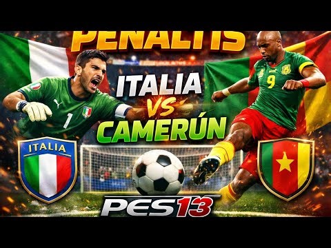 ITALY vs CAMEROON | INTENSE PENALTY SHOOTOUT 😱 | PES 2013