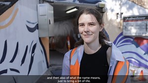 How great does this look! We collaborated with Griffith University College of Art's LIVE ART students to paint a mural in the Auchenflower Station subway and stairwell. Allana Cassidy’s piece, River Path, features native flora and the Brisbane River to represent the suburb’s landscape and history. | Queensland Rail