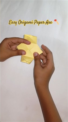 Easy Origami Paper Axe 🪓#shorts #axe #craft