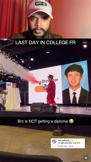 This Guy Really Popped a Confetti Cannon at Graduation 😂