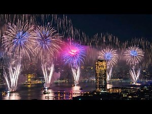 New York City Macy's 4th of July Fireworks 2024 on Hudson River 4K HDR : Biggest Fireworks in USA