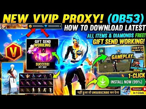 HOW TO DOWNLOAD PROXY SERVER IN FREE FIRE, HOW TO USE PROXY SERVER IN FREE FIRE, VIP PROXY SERVER