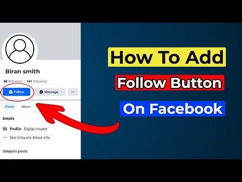How to Add Follow Button on Facebook Profile ; easy step-step process