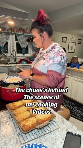 8.2K views · 1.2K reactions | Just a little peek behind the scenes of my cooking videos—the chaos is real ta From spills to laughs, this is what it really looks like after the magic hits the screen! #behindthescenes #kitchenchaos #reallife #cooking #homecooking | Jfaubus21 | Facebook