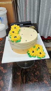 124K views · 1.1K reactions | So Beautifull Sunflower Cake Design | Easy And Beautifull Birthday Cake Decoration | Sunil Cake Master | Facebook