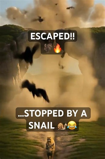 Wait for it… Escaped Bats, Stopped by a Snail 🐗🦇🐌🐱 #animals #funny #shorts #cat