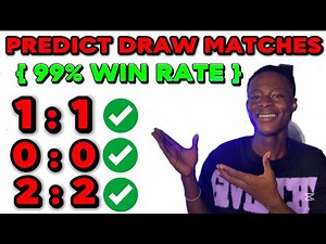 HOW TO PREDICT DRAW MATCHES & WIN EVERYDAY | SECRET STRATEGY UNVEILED #bettingstrategy