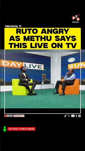 RUTO ANGRY AS METHU SAYS THIS LIVE ON TV #ktnkenya #kenyanews #kenyanlatestnews #methu #gachagua
