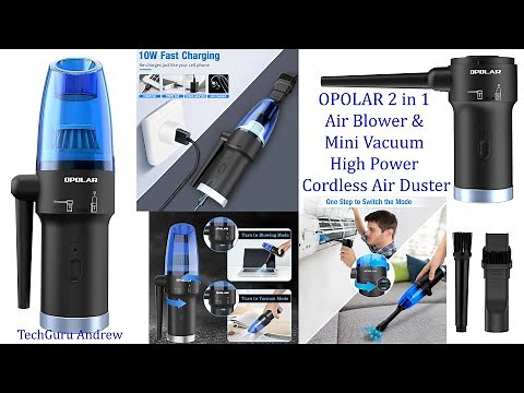 OPOLAR 2 in 1 Air Blower & Mini Vacuum High Power Cordless Air Duster REVIEW