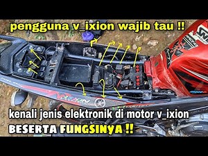 komponen kelistrikan penting pada motor yamaha vixion.